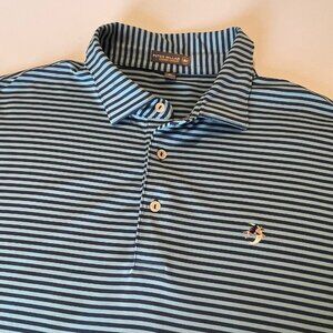 Peter Millar Summer Comfort Golf Striped Polo X-Large
